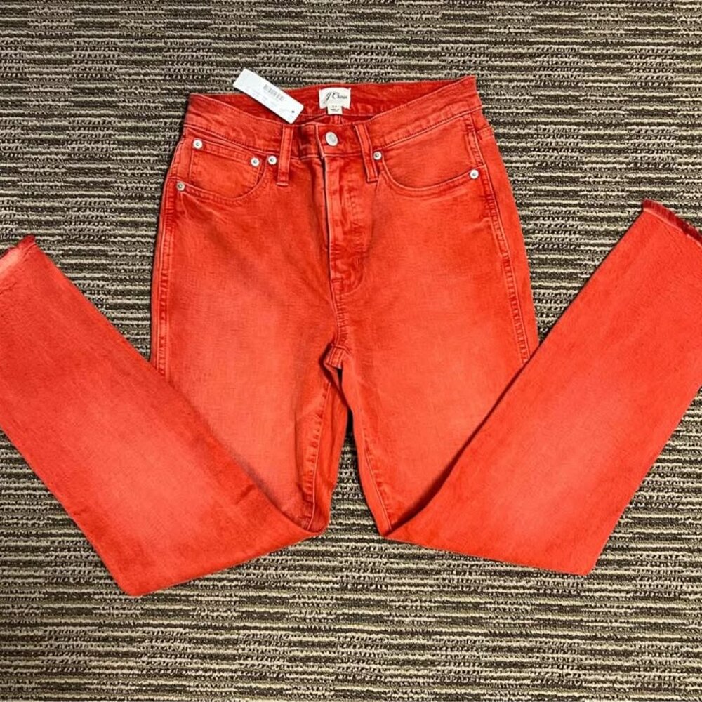 New J. Crew Women’s Red Jeans Size 27